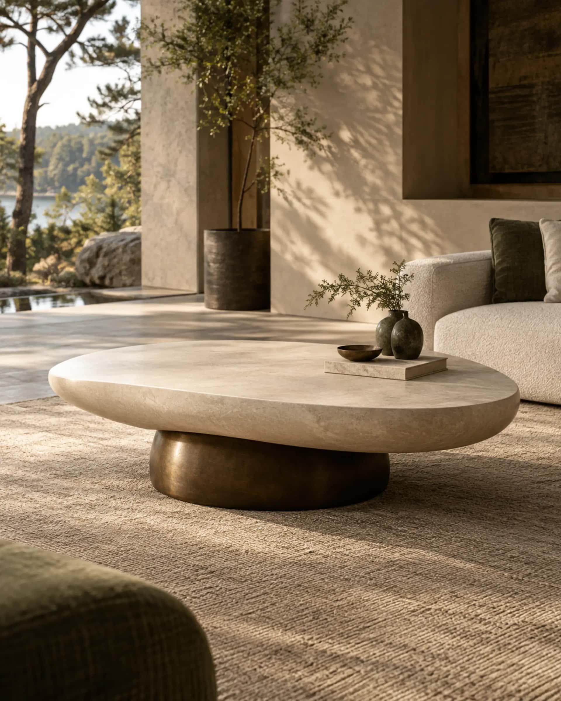 Pebble Sculptural Coffee Table — design visualization