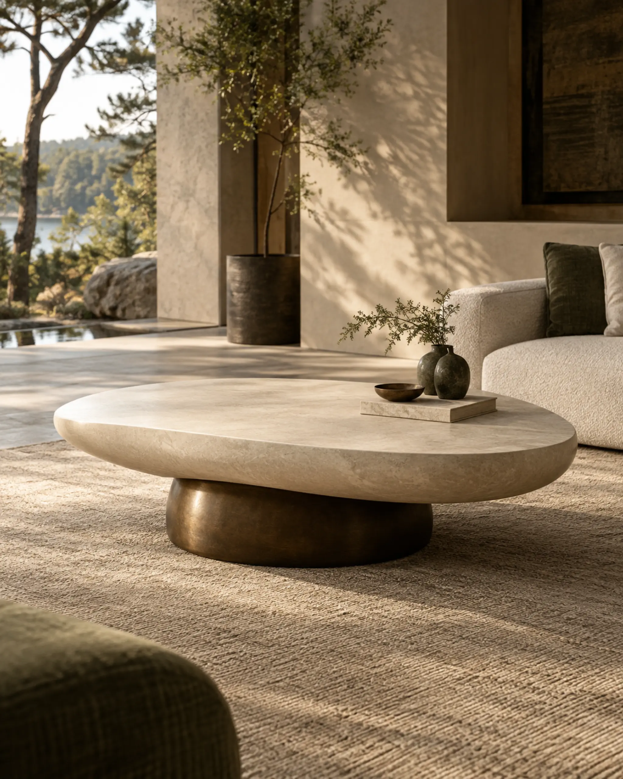Pebble Sculptural Coffee Table — design visualization