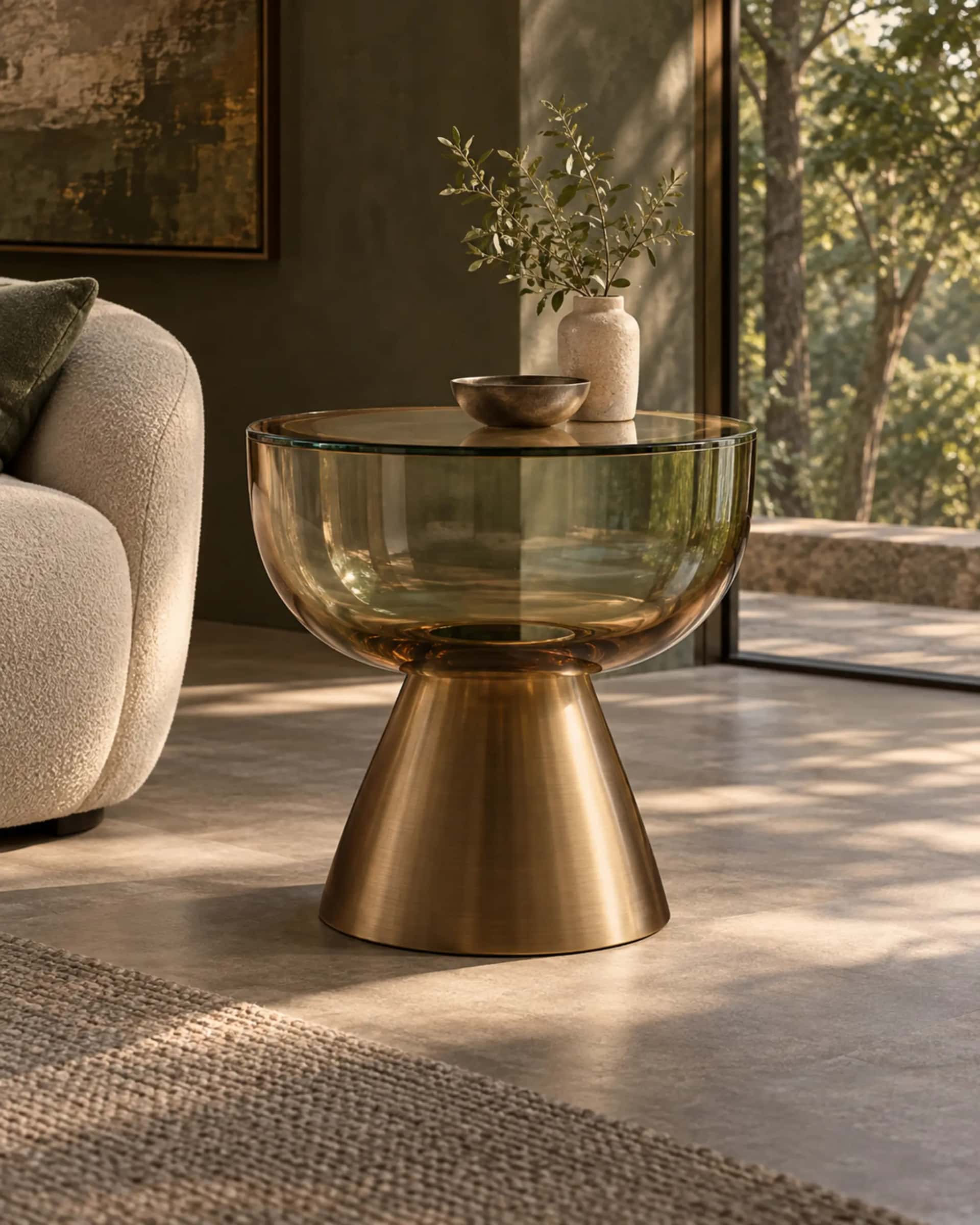 Lumen Translucent Side Table — design visualization