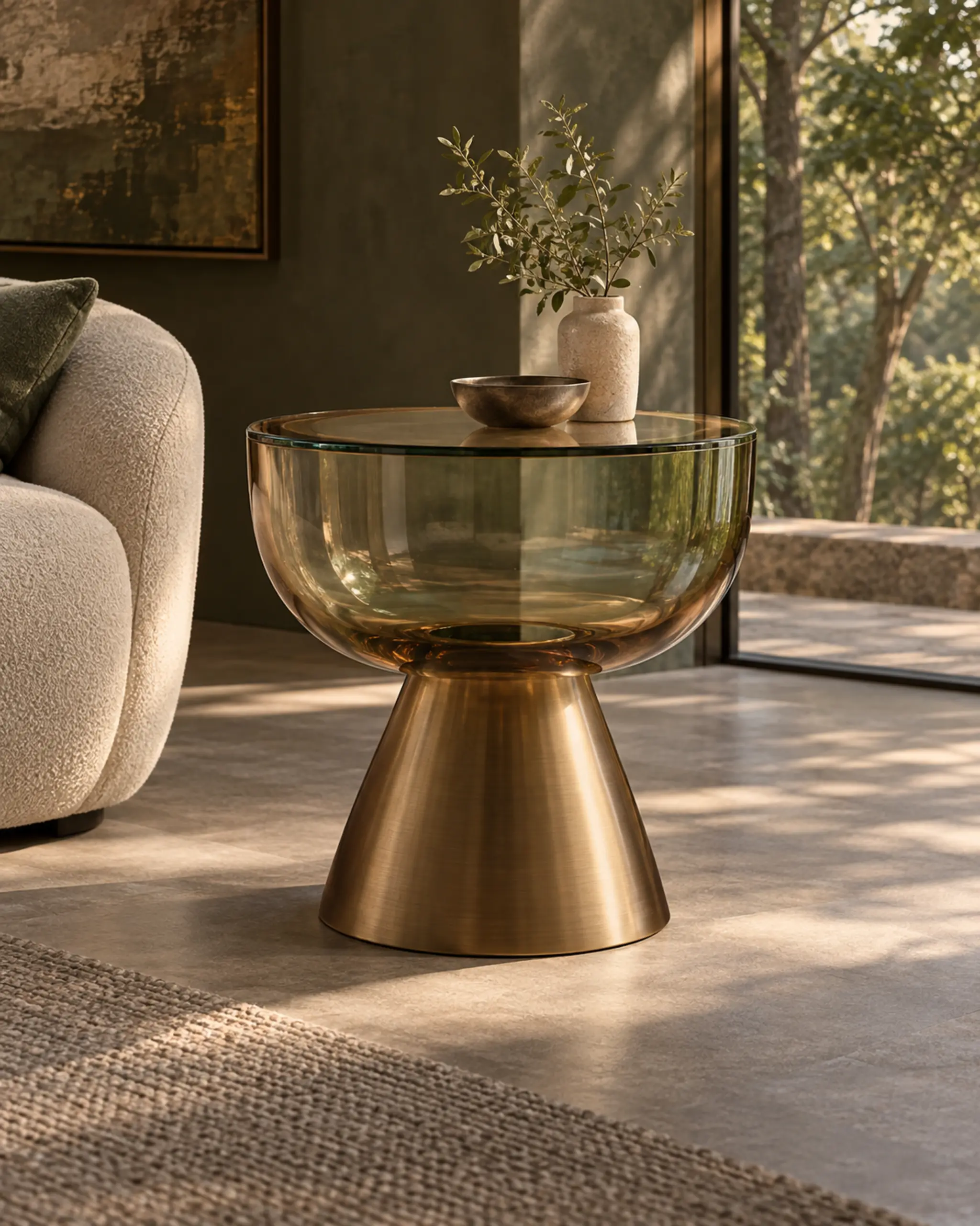 Lumen Translucent Side Table — design visualization