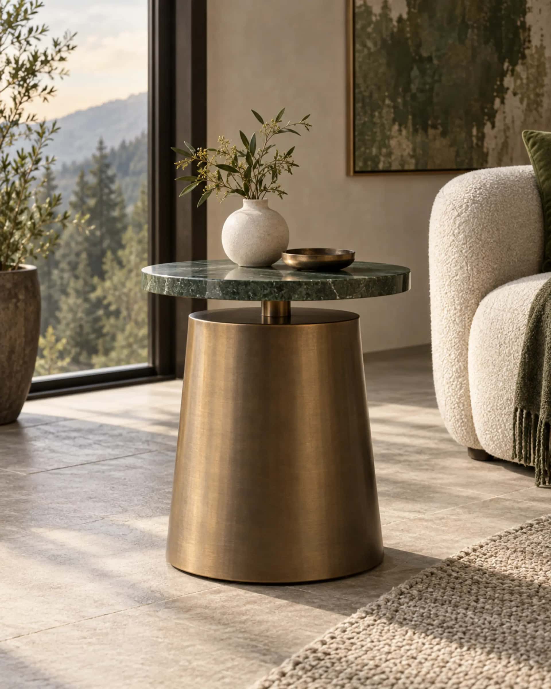 Brook Floating-Top Side Table — design visualization