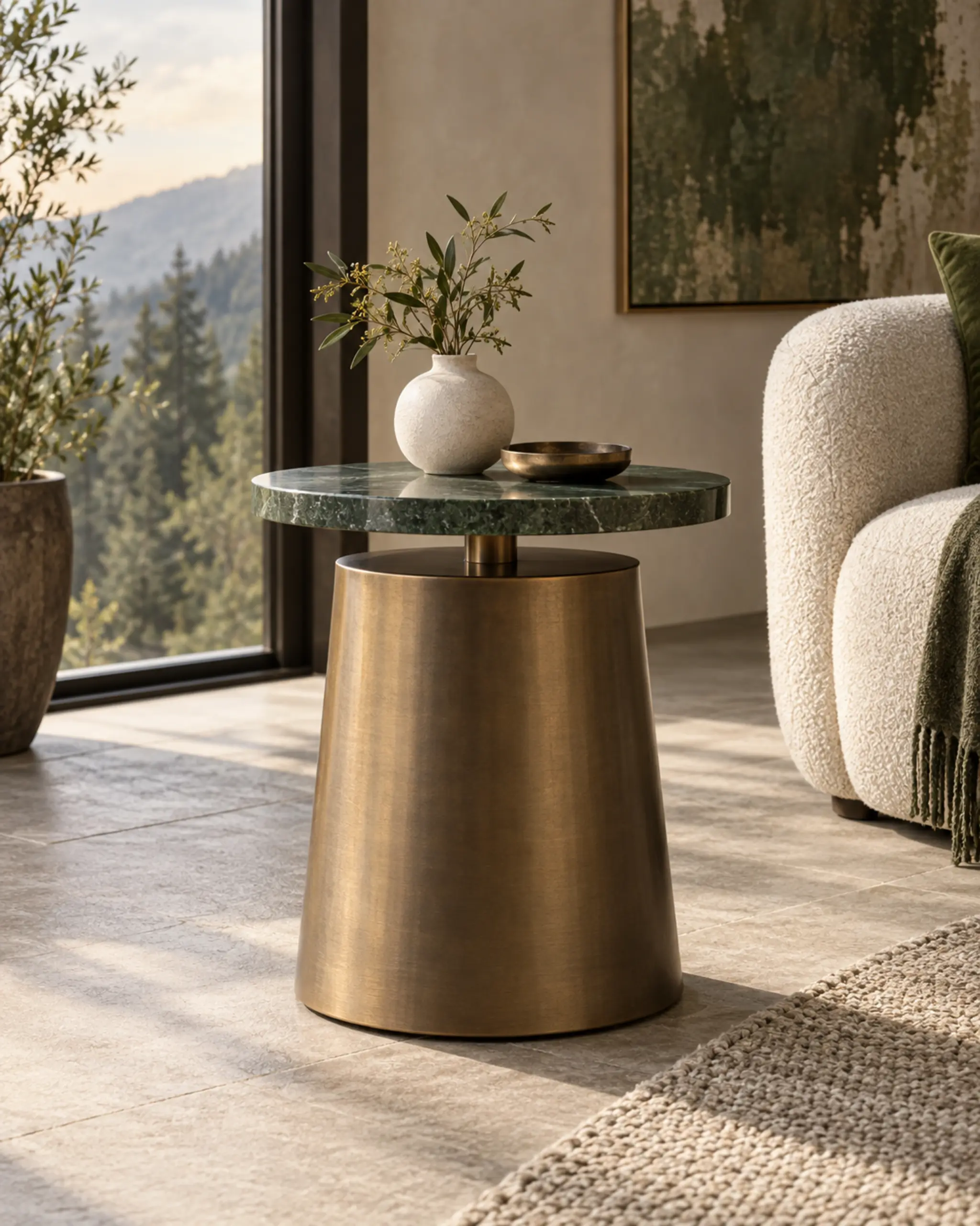 Brook Floating-Top Side Table — design visualization
