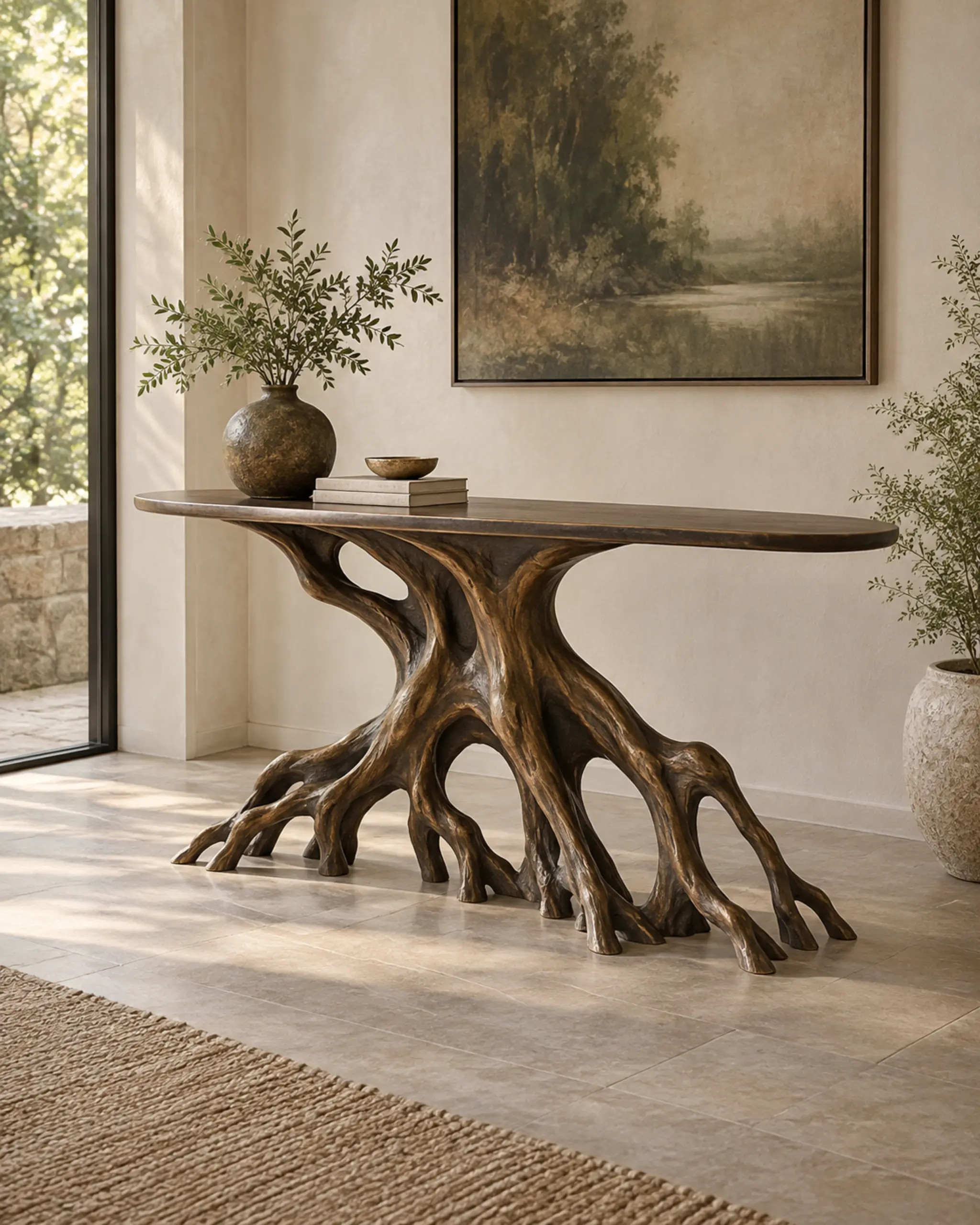 Root Sculptural-Base Console — design visualization