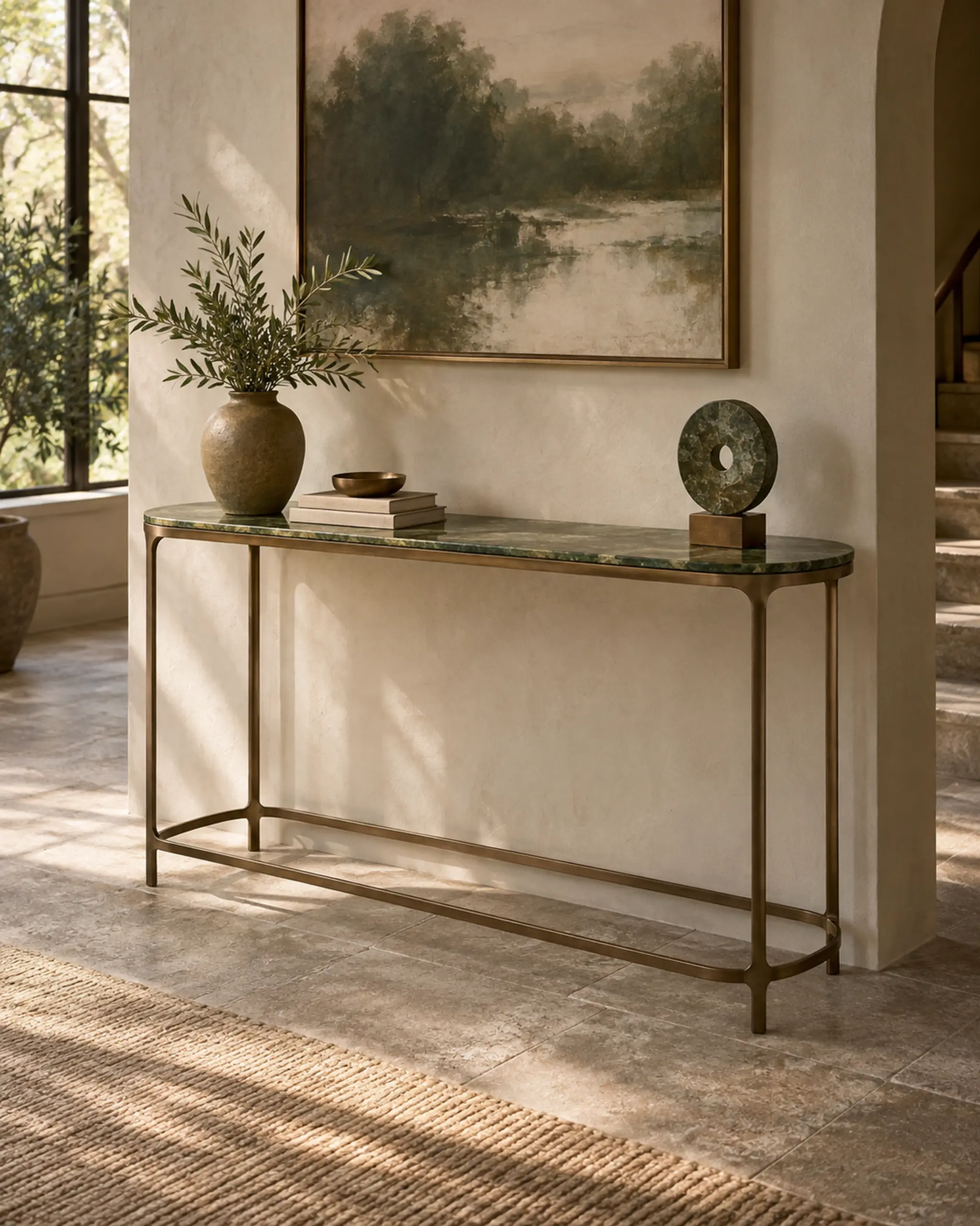 Trace Metal-Frame Console — design visualization