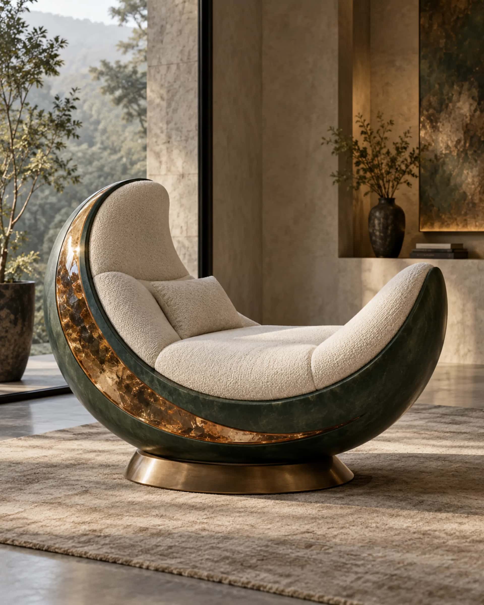 Crescent Lounge Chair — design visualization