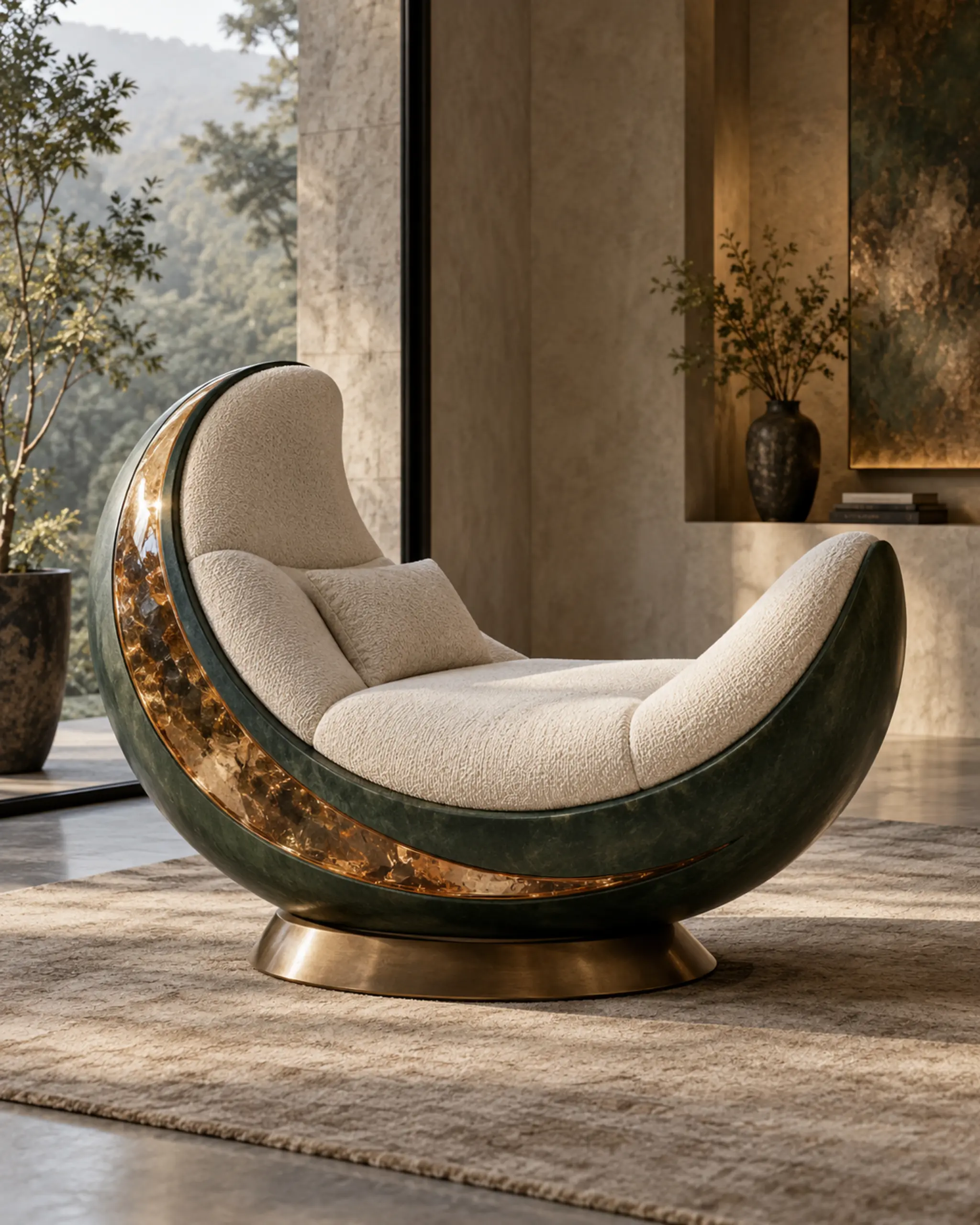 Crescent Lounge Chair — design visualization