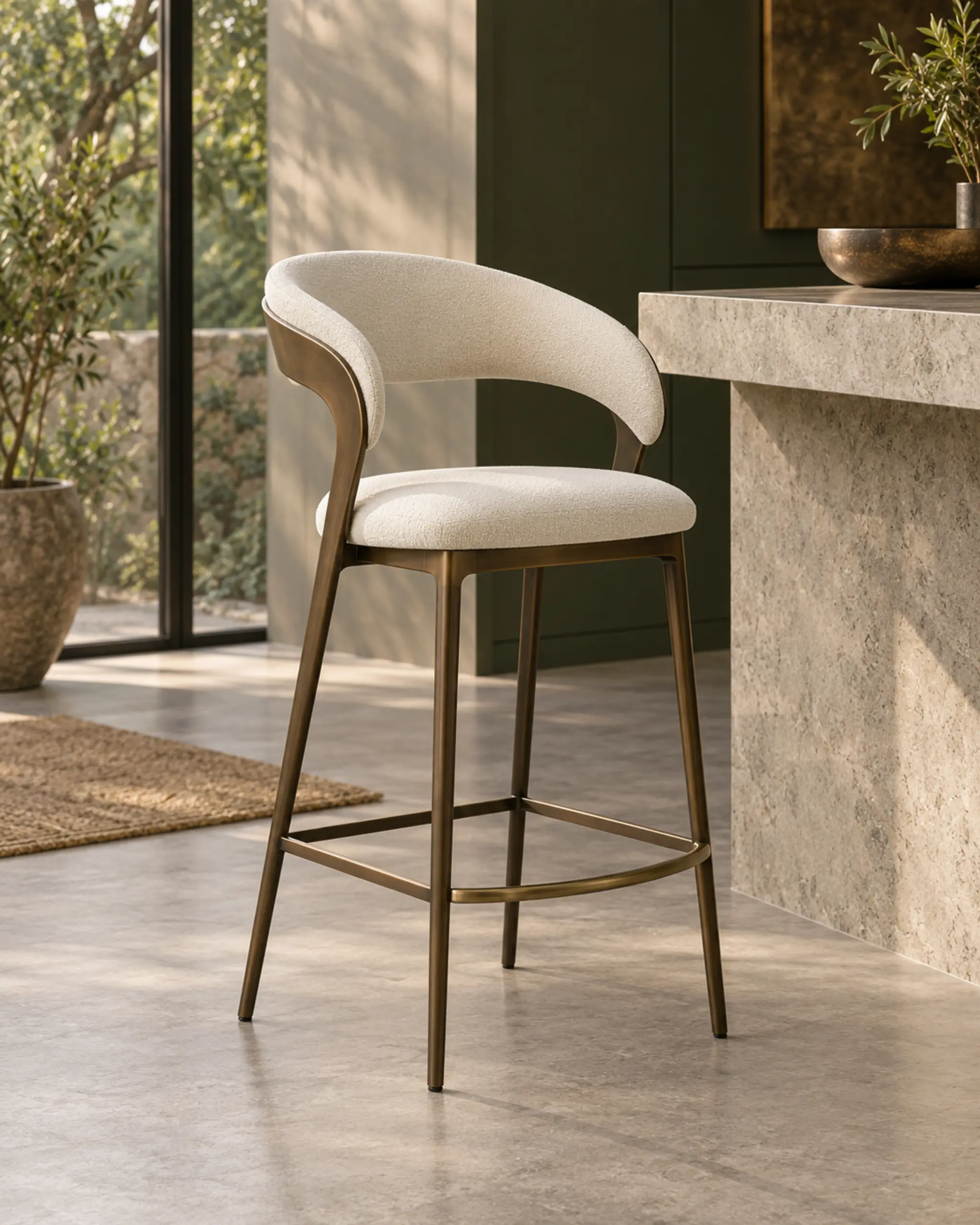 Rill Counter Stool — design visualization