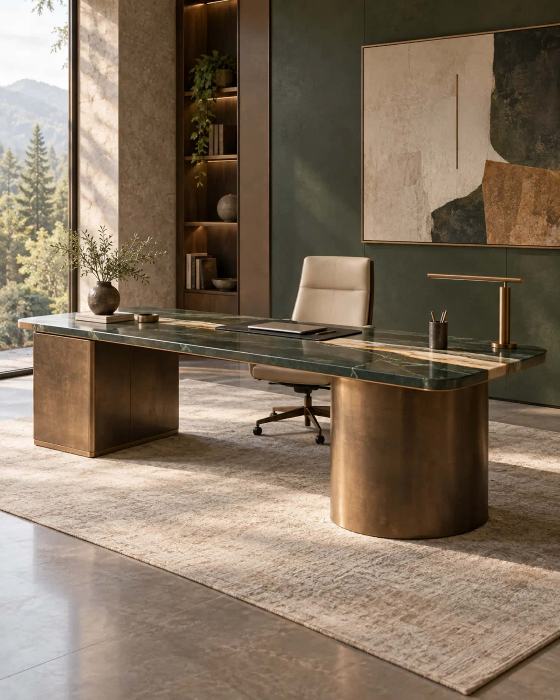 Linework Executive Desk — design visualization