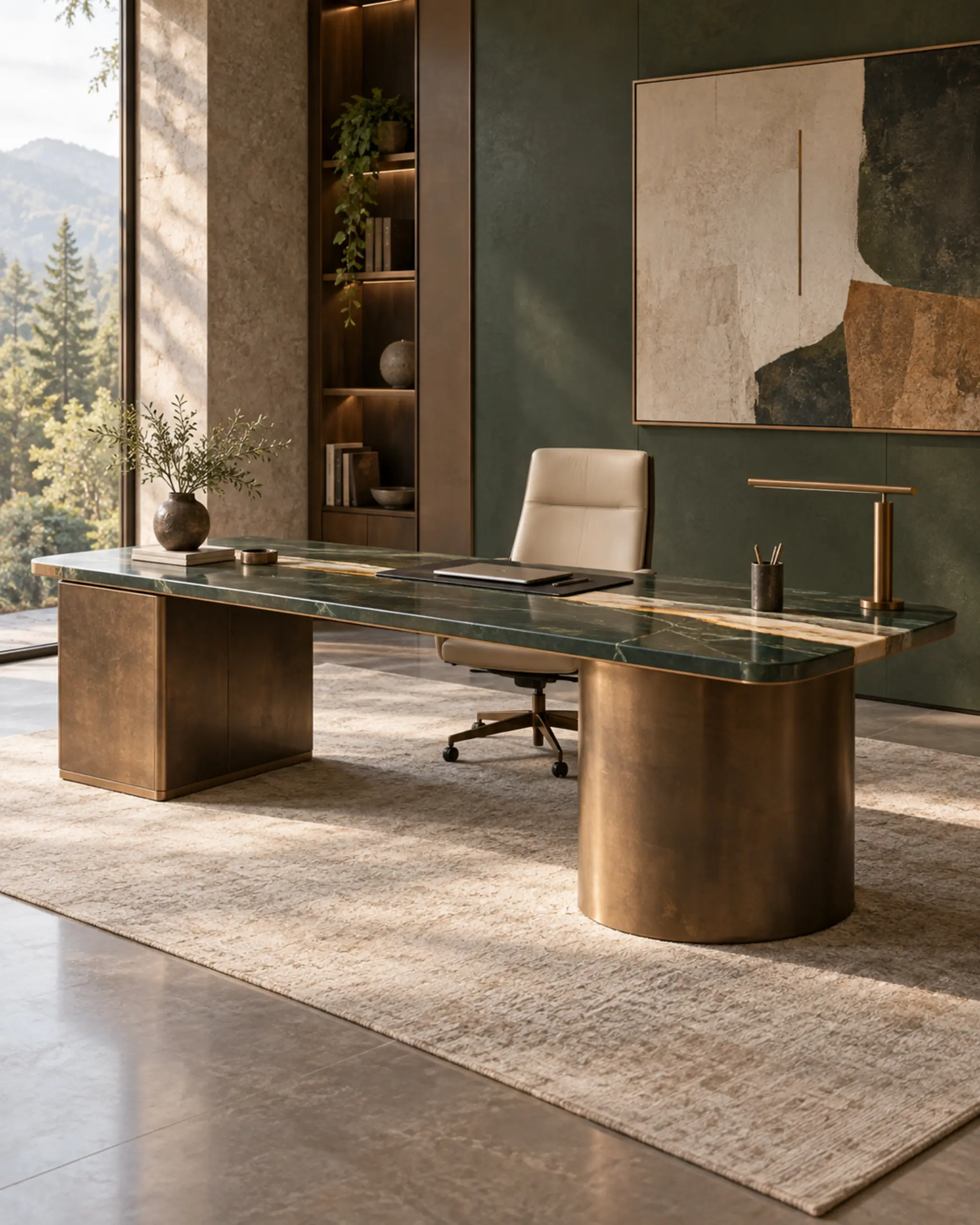 Linework Executive Desk — design visualization