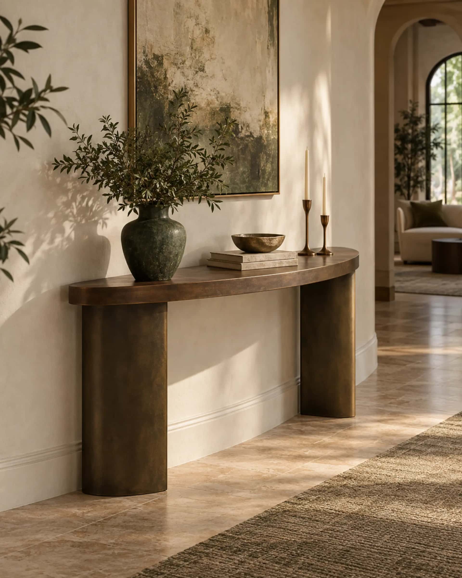 Sienna Curved Console — design visualization