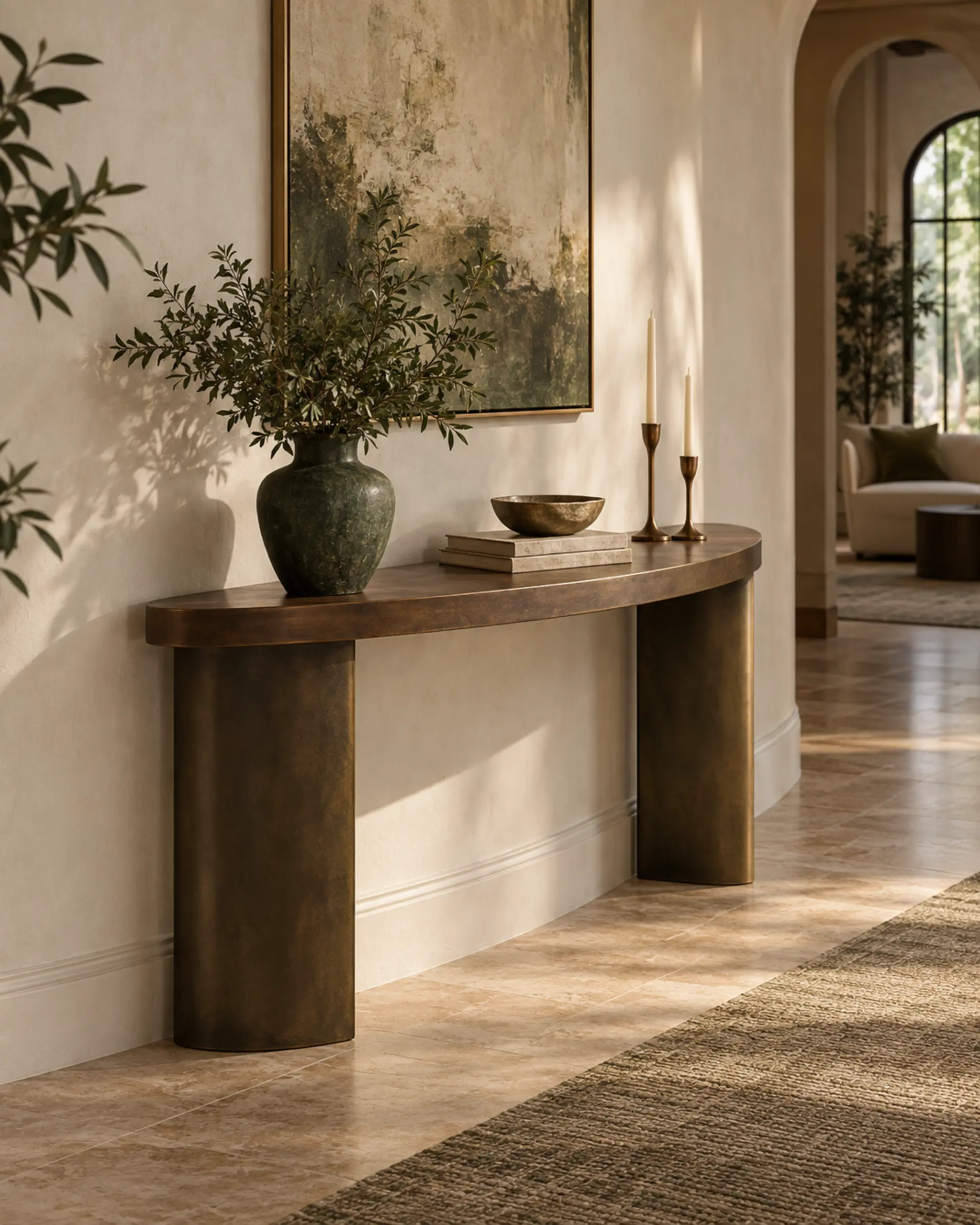 Sienna Curved Console — design visualization