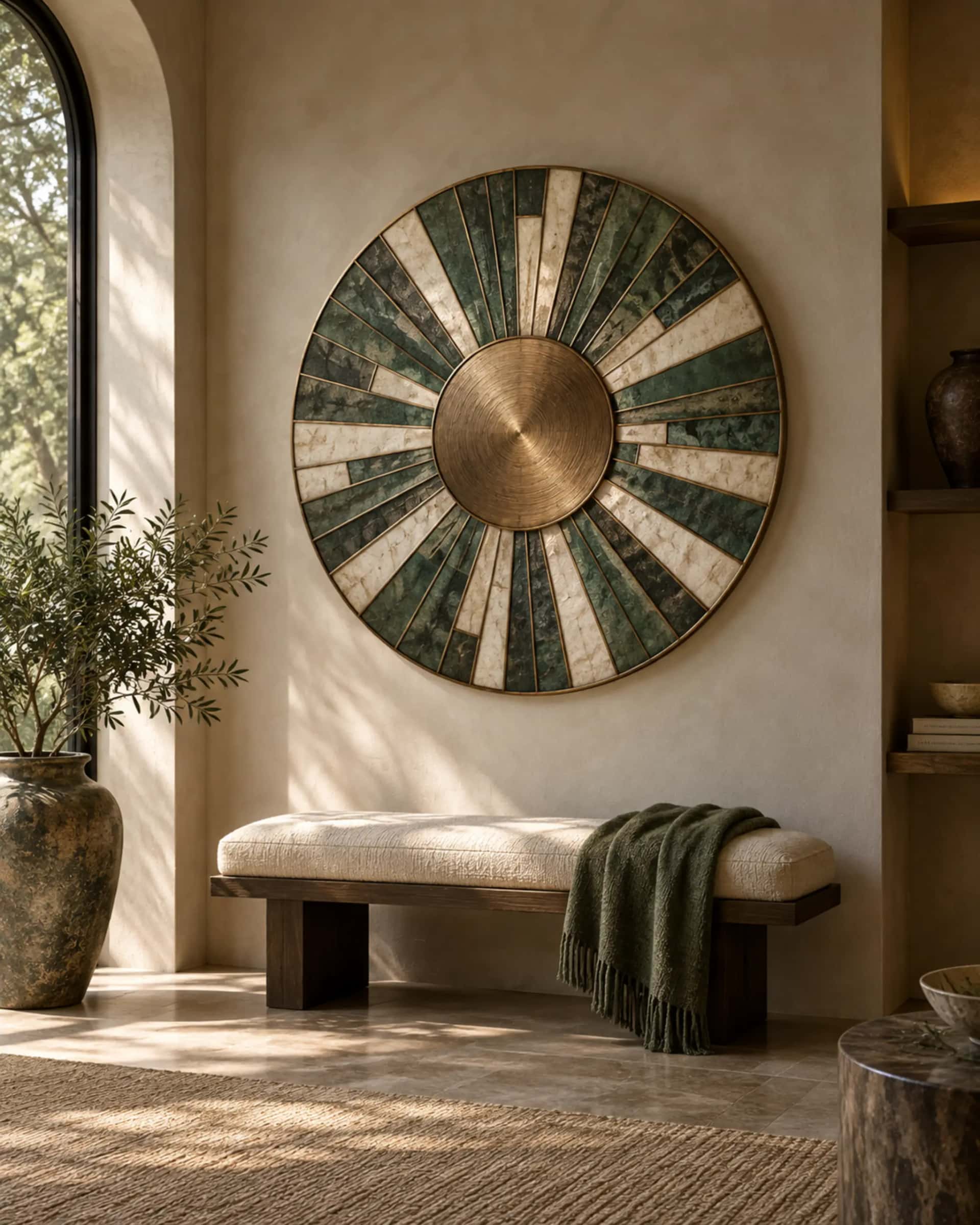 Solstice Circular Wall Piece — design visualization