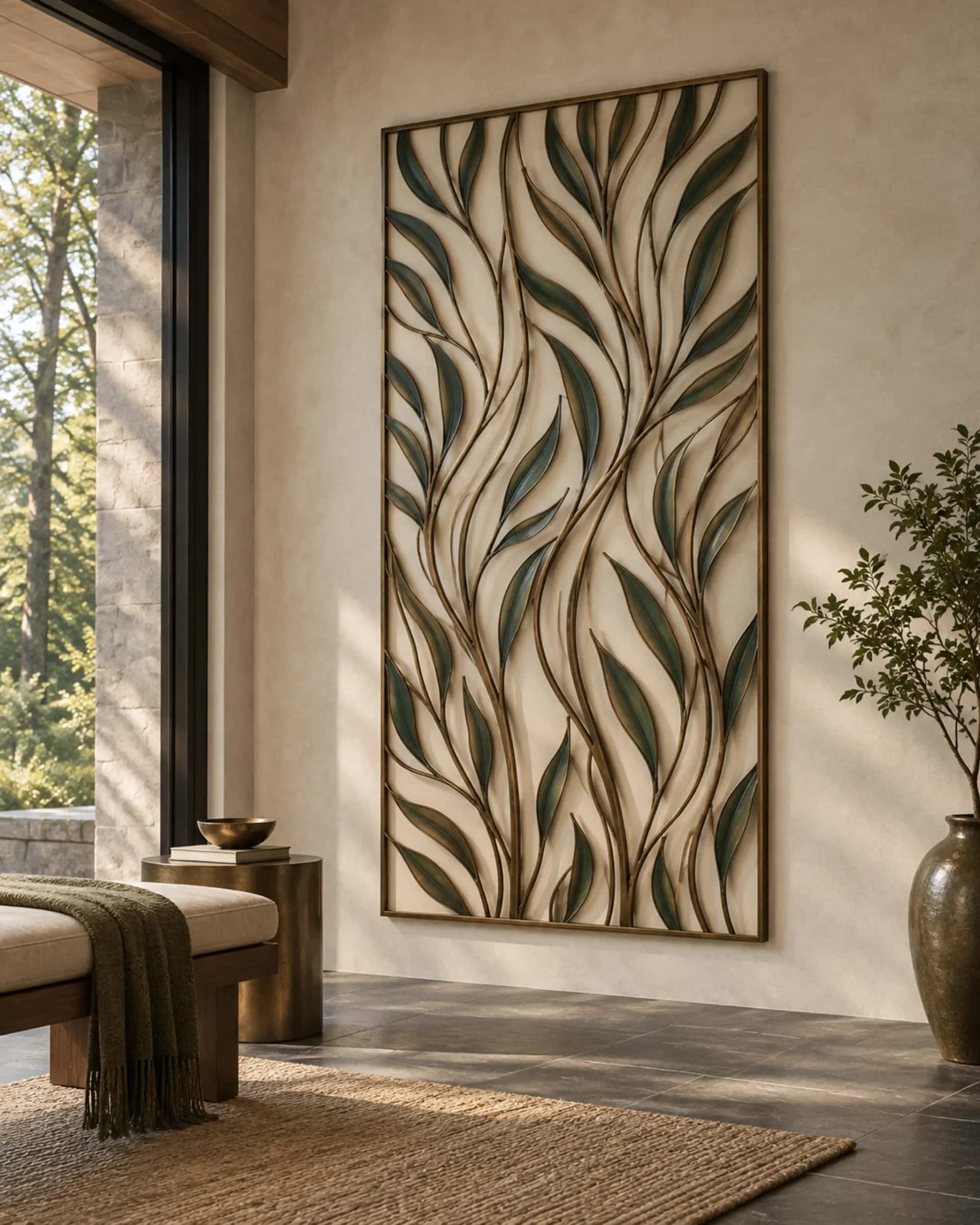 Tide Botanical Wall Panel — design visualization