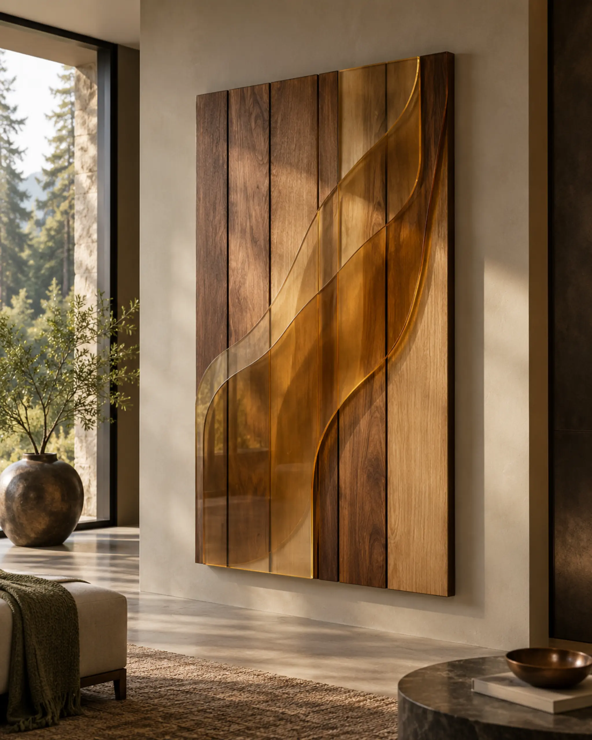 Amber Veil Wall Panel — design visualization
