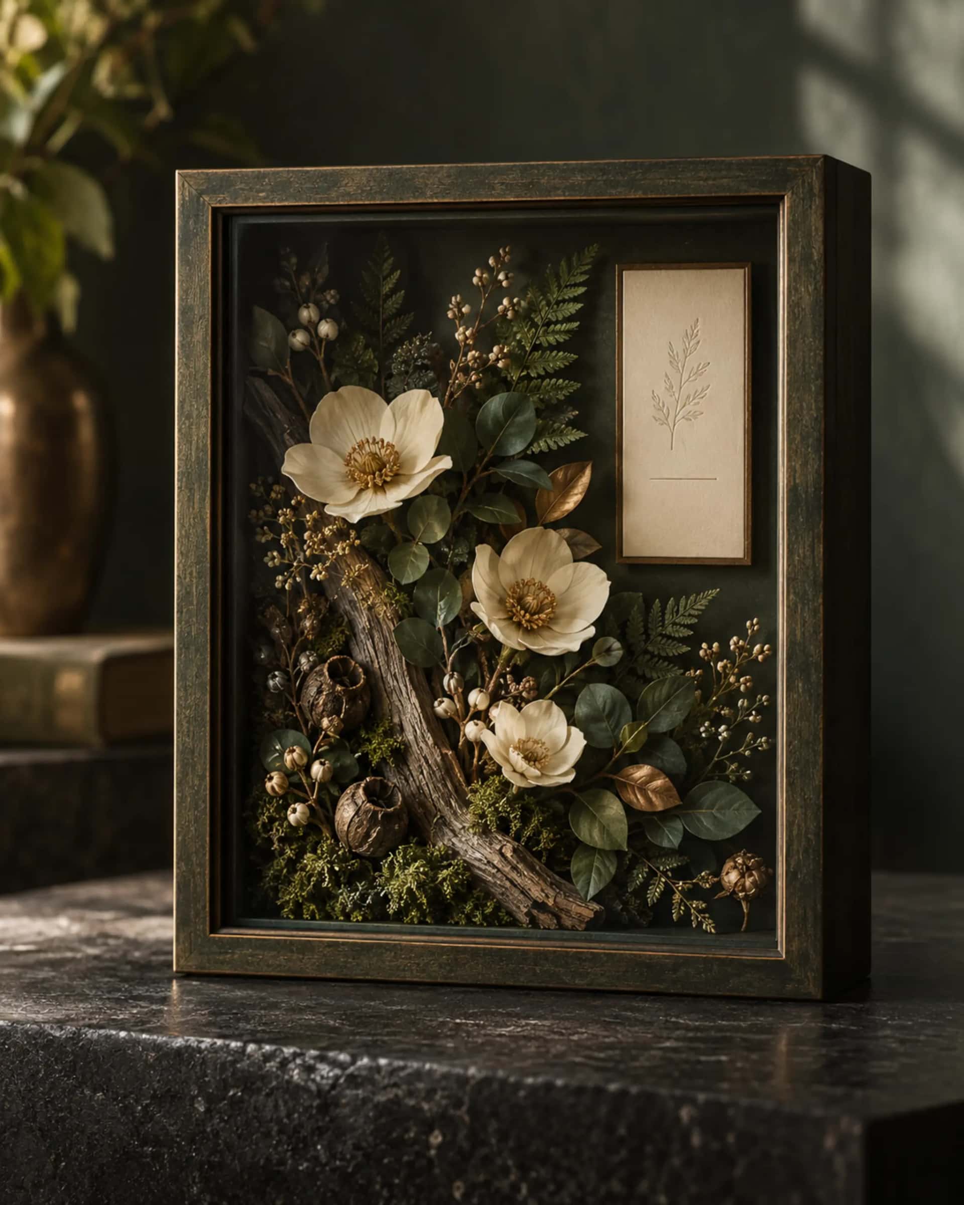 Petal Story Bouquet Frame — design visualization