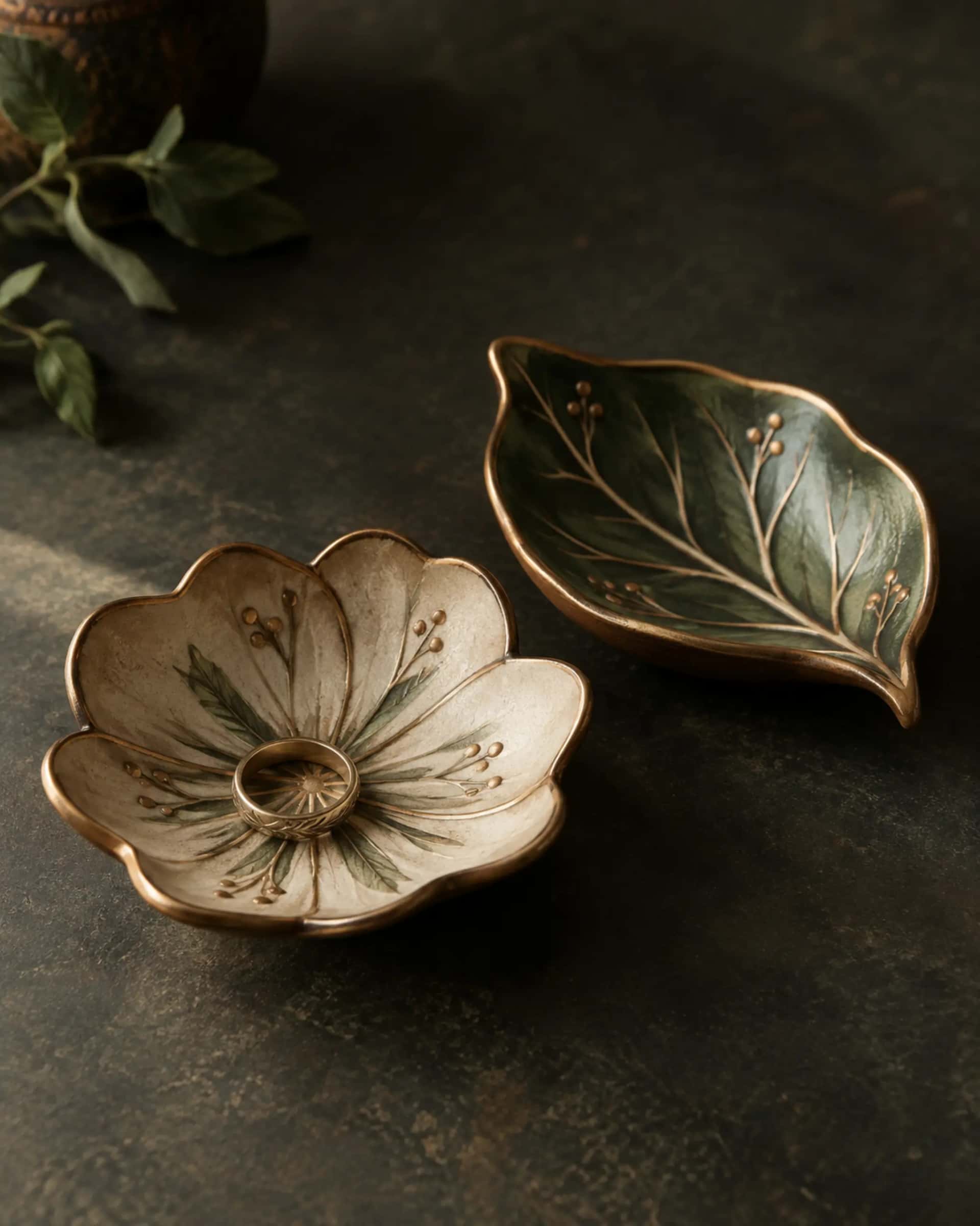 Bloom Paired Ring Dishes — design visualization