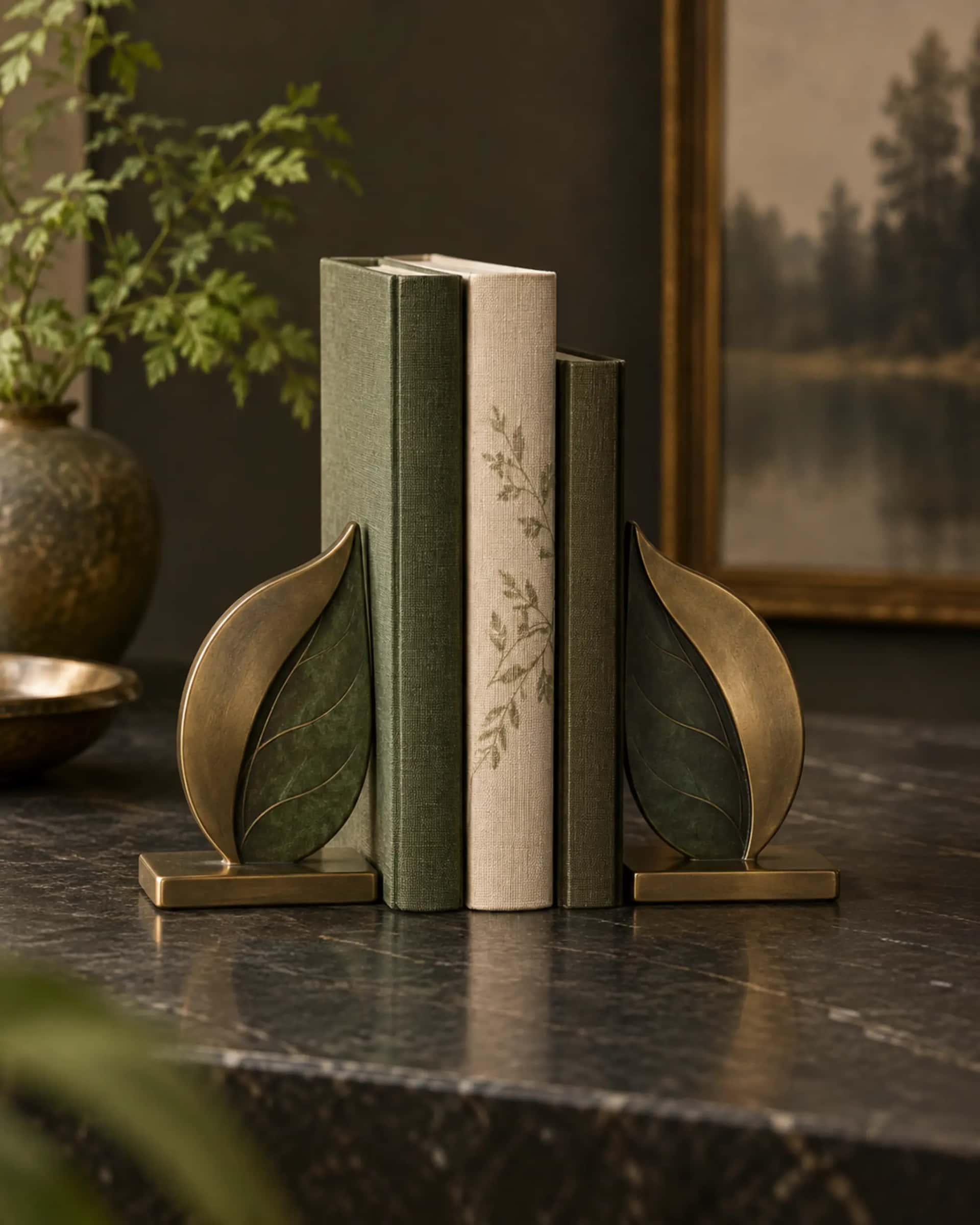 Twinleaf Mini Bookends — design visualization